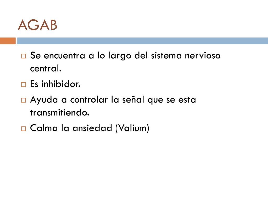 AGAB Se encuentra a lo largo del sistema nervioso central.