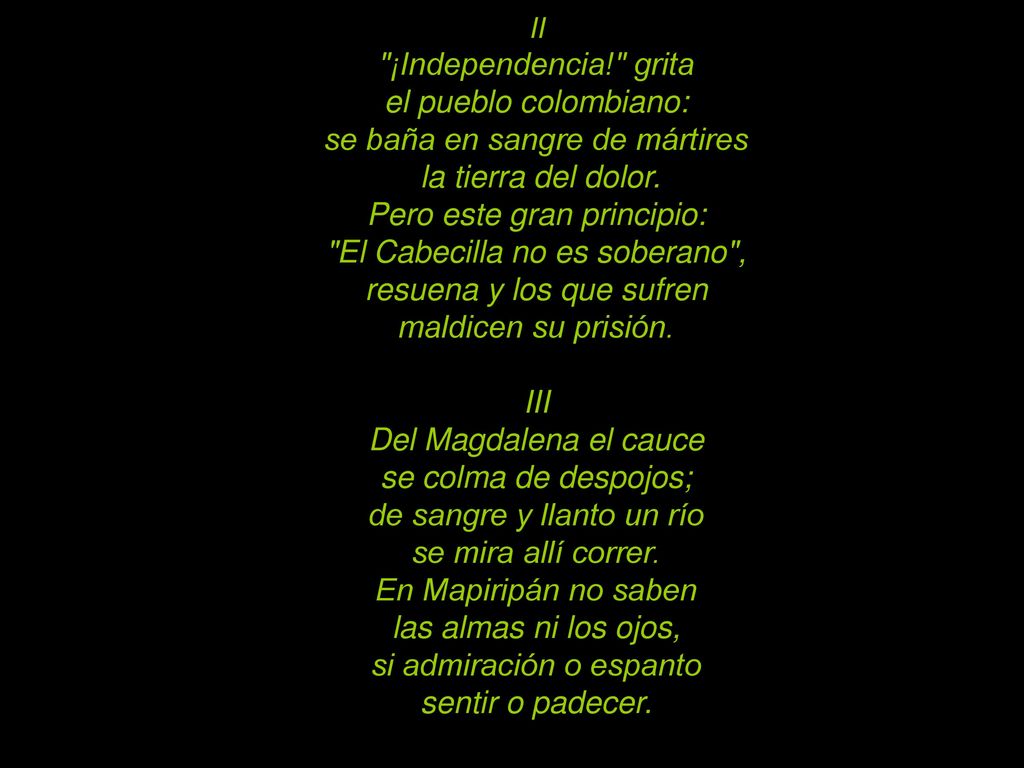 se baña en sangre de mártires la tierra del dolor.
