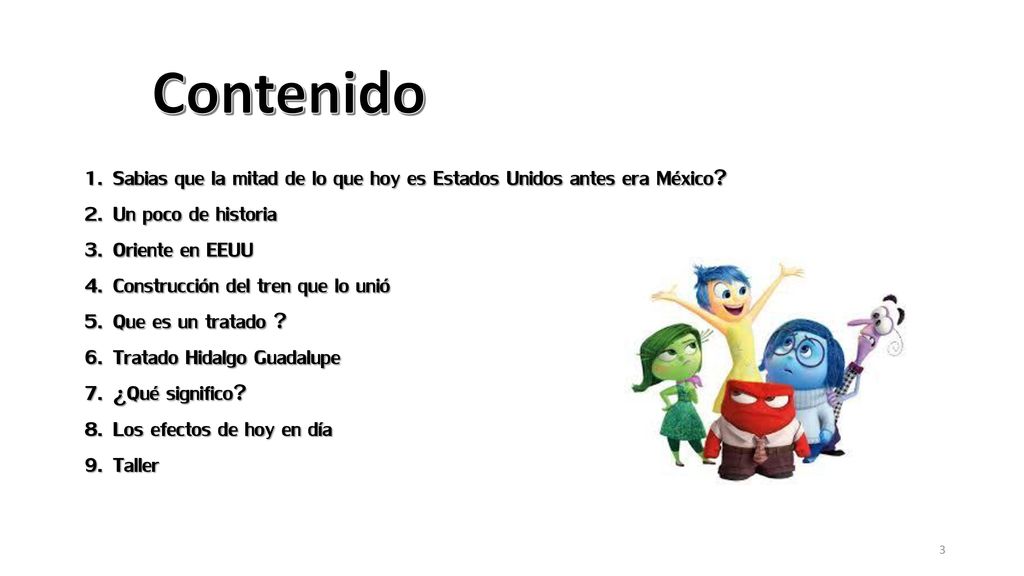 Contenido Sabias que la mitad de lo que hoy es Estados Unidos antes era México Un poco de historia.