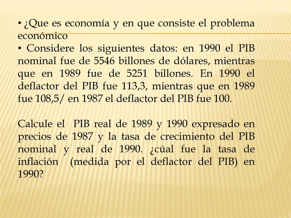 ¿Que es economía y en que consiste el problema económico
