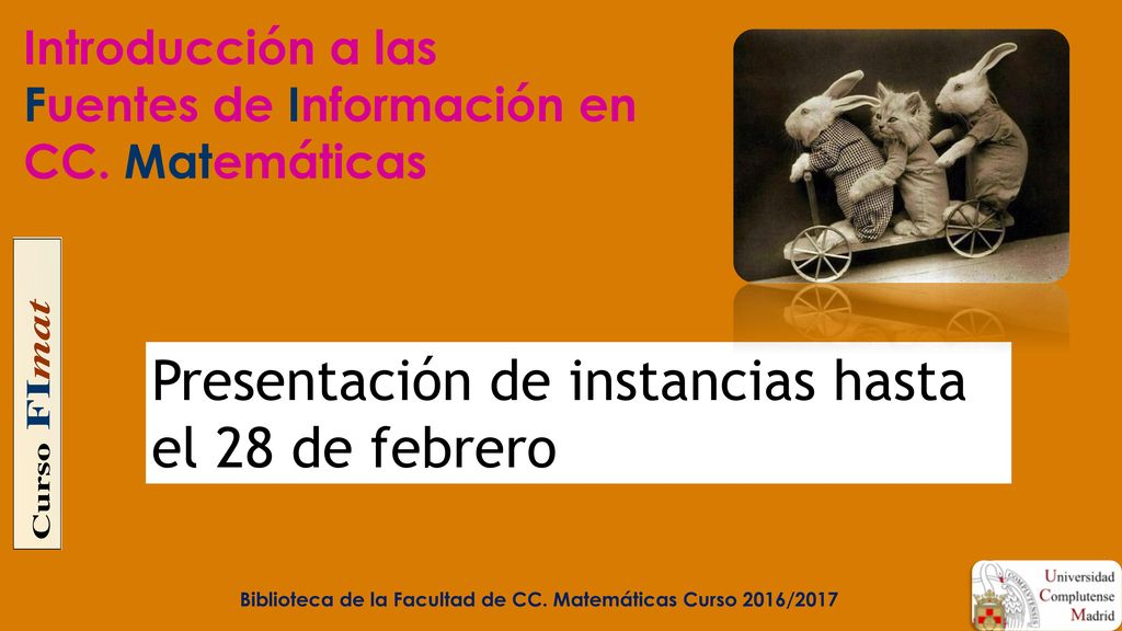 Introducción a las Fuentes de Información en CC. Matemáticas