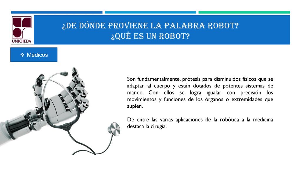 ¿De dónde proviene la palabra robot ¿Qué es un robot