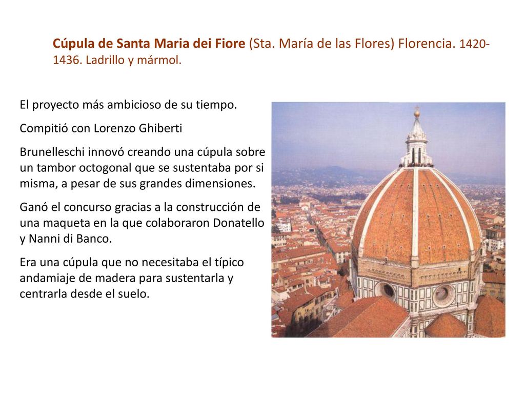 Cúpula de Santa Maria dei Fiore (Sta. María de las Flores) Florencia