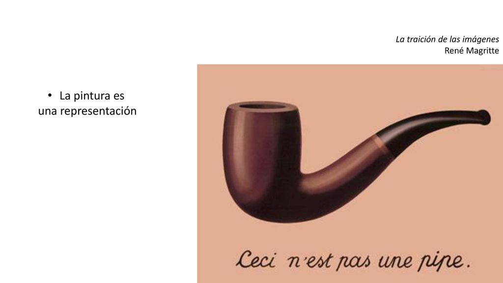 La pintura es una representación La traición de las imágenes