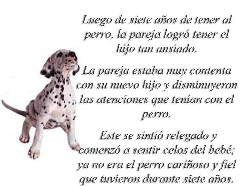 Luego de siete años de tener al perro, la pareja logró tener el hijo tan ansiado.
