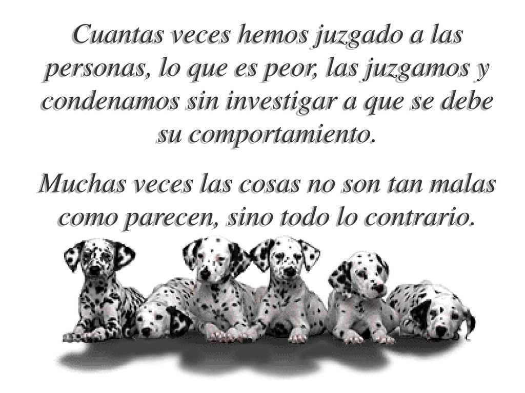 Cuantas veces hemos juzgado a las personas, lo que es peor, las juzgamos y condenamos sin investigar a que se debe su comportamiento.