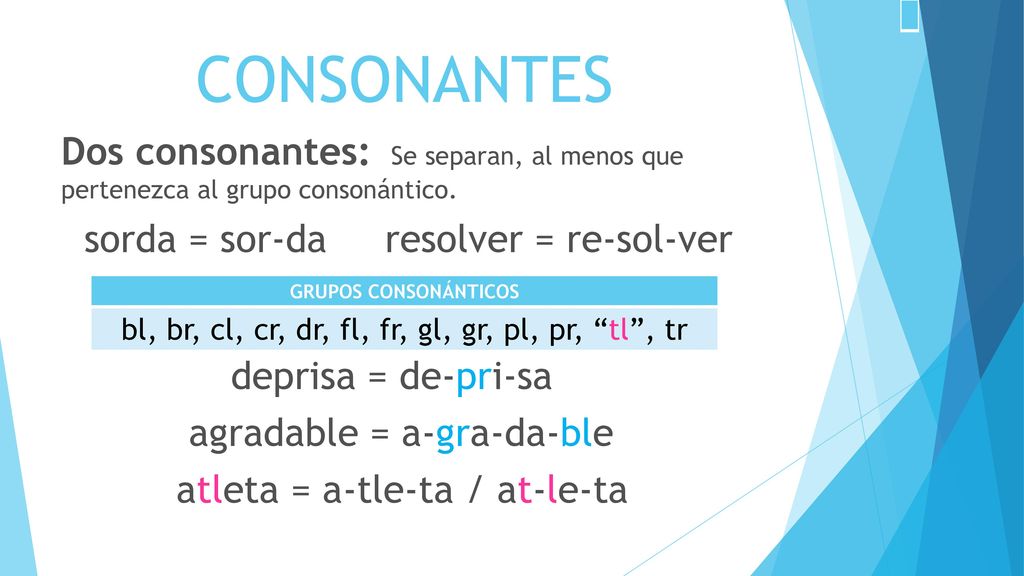 bl, br, cl, cr, dr, fl, fr, gl, gr, pl, pr, tl , tr
