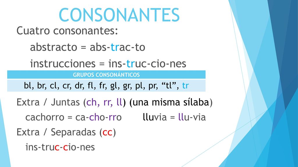 bl, br, cl, cr, dr, fl, fr, gl, gr, pl, pr, tl , tr