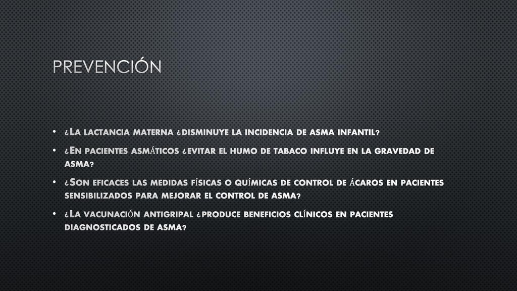 Prevención ¿La lactancia materna ¿disminuye la incidencia de asma infantil