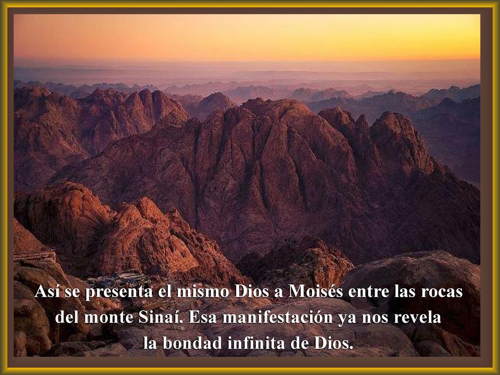 Así se presenta el mismo Dios a Moisés entre las rocas