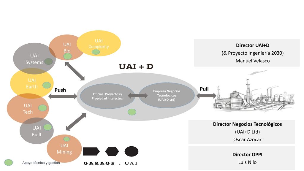Pull Push Bio Director UAI+D (& Proyecto Ingeniería 2030)