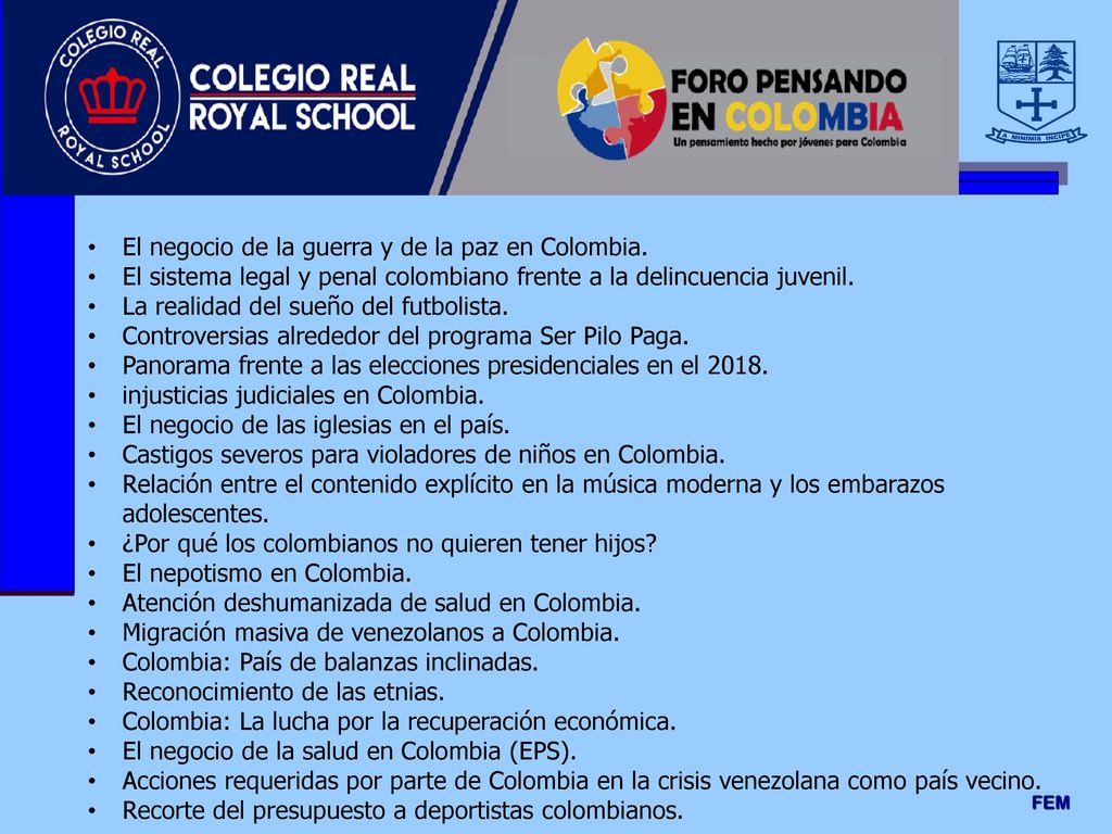 El negocio de la guerra y de la paz en Colombia.