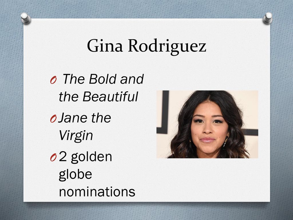 Gina Rodriguez The Bold and the Beautiful Jane the Virgin
