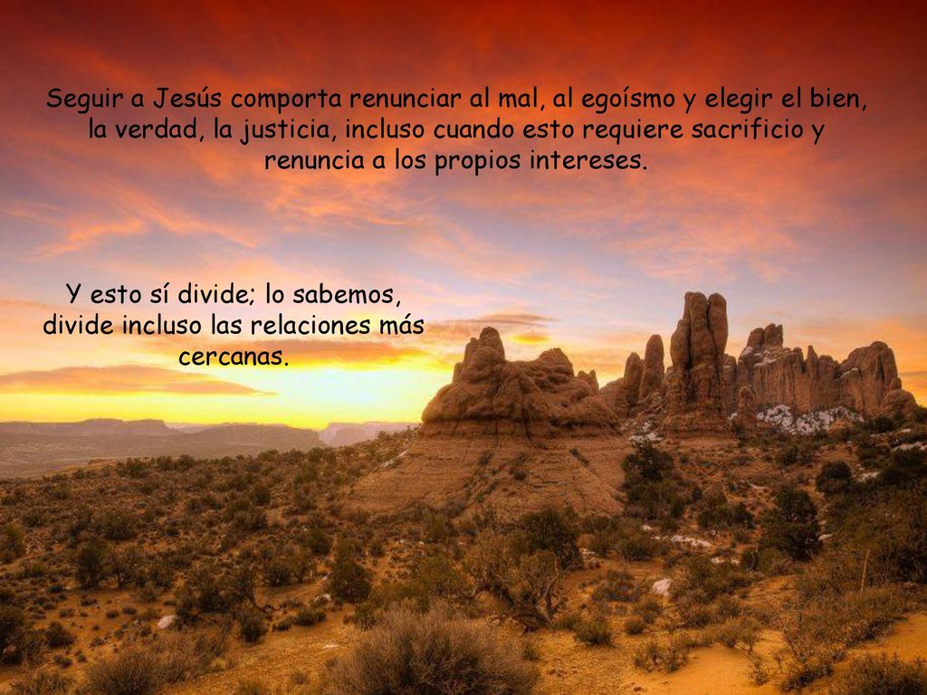 Seguir a Jesús comporta renunciar al mal, al egoísmo y elegir el bien, la verdad, la justicia, incluso cuando esto requiere sacrificio y renuncia a los propios intereses.