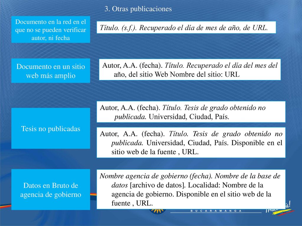 Título. (s.f.). Recuperado el día de mes de año, de URL.