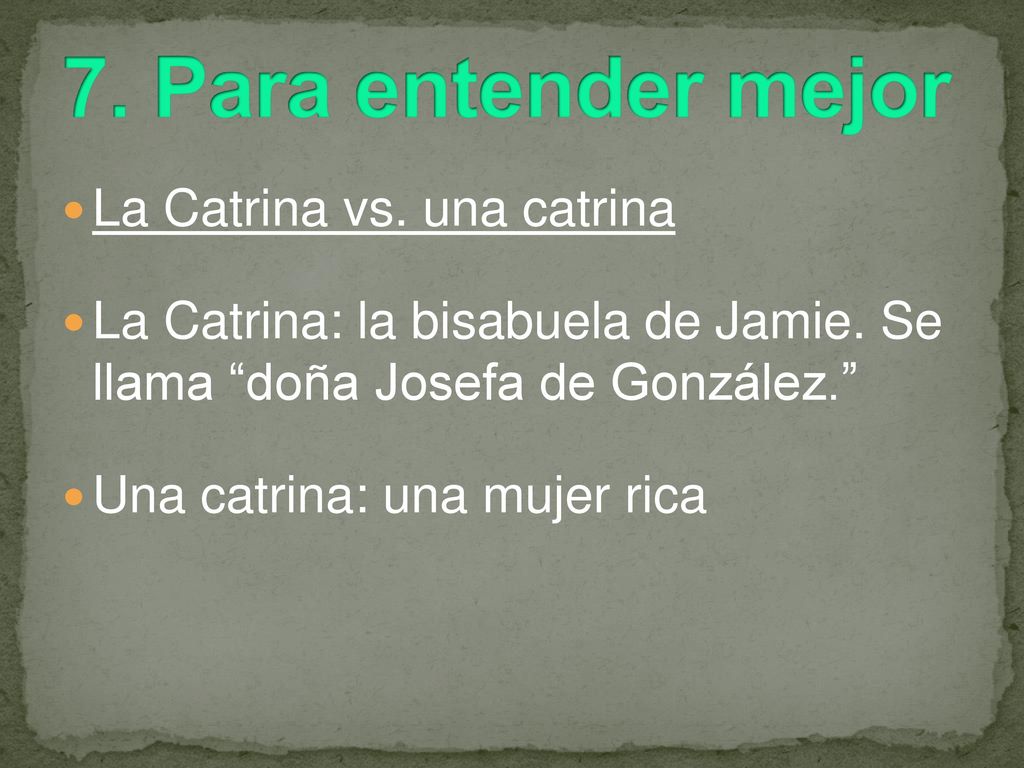 7. Para entender mejor La Catrina vs. una catrina