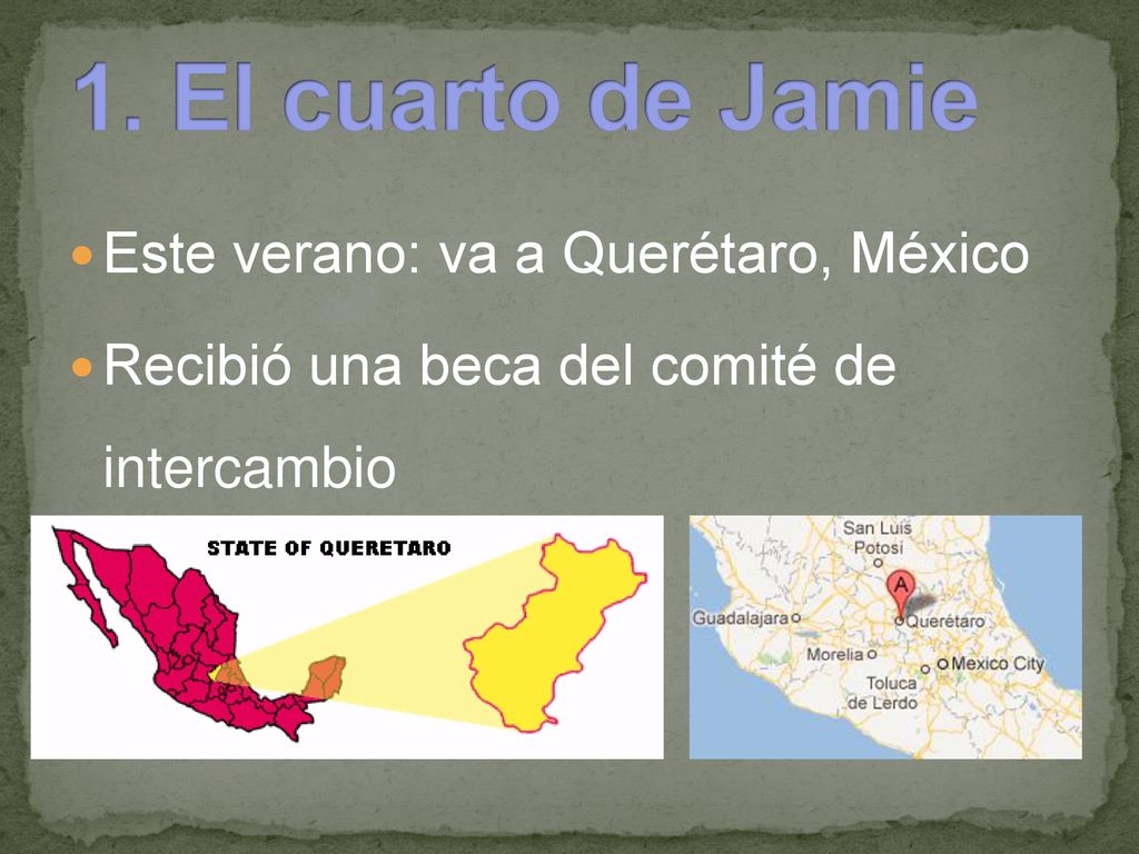 1. El cuarto de Jamie Este verano: va a Querétaro, México