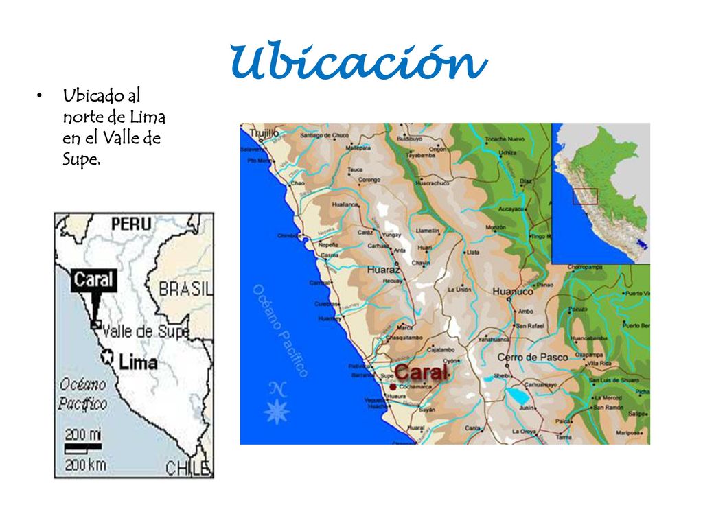 Ubicación Ubicado al norte de Lima en el Valle de Supe.