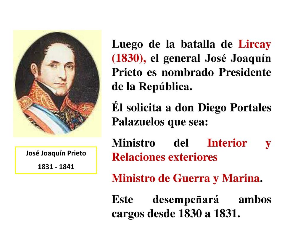 Él solicita a don Diego Portales Palazuelos que sea: