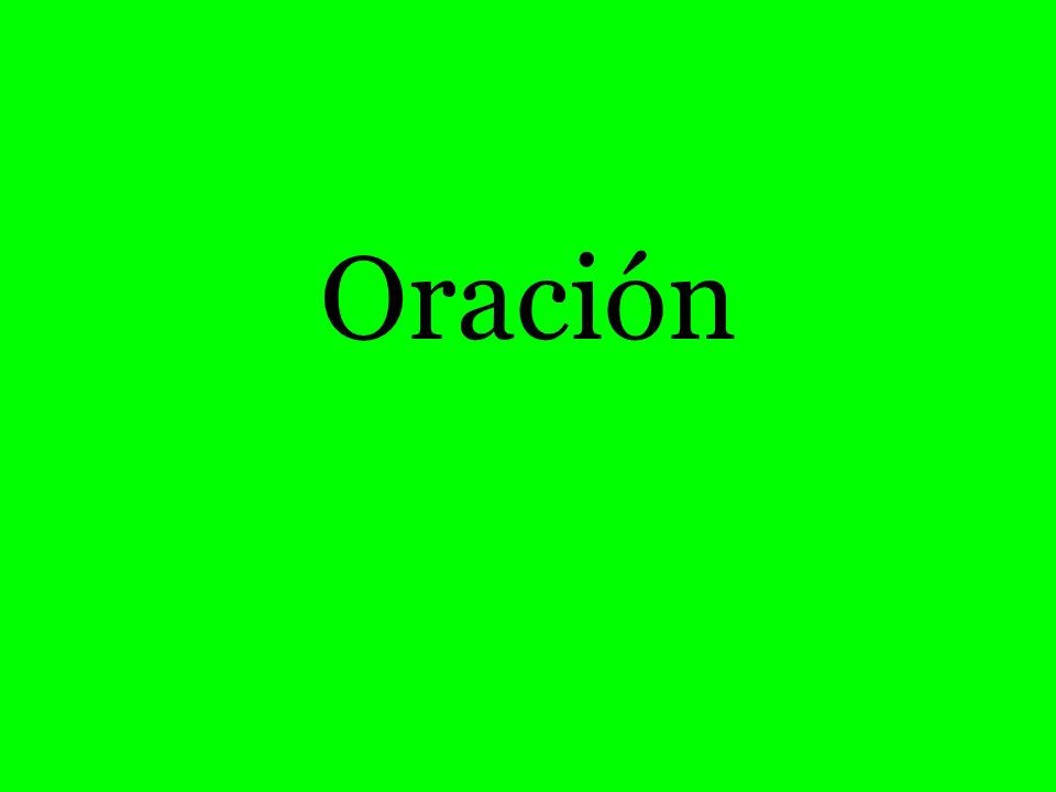 Oración