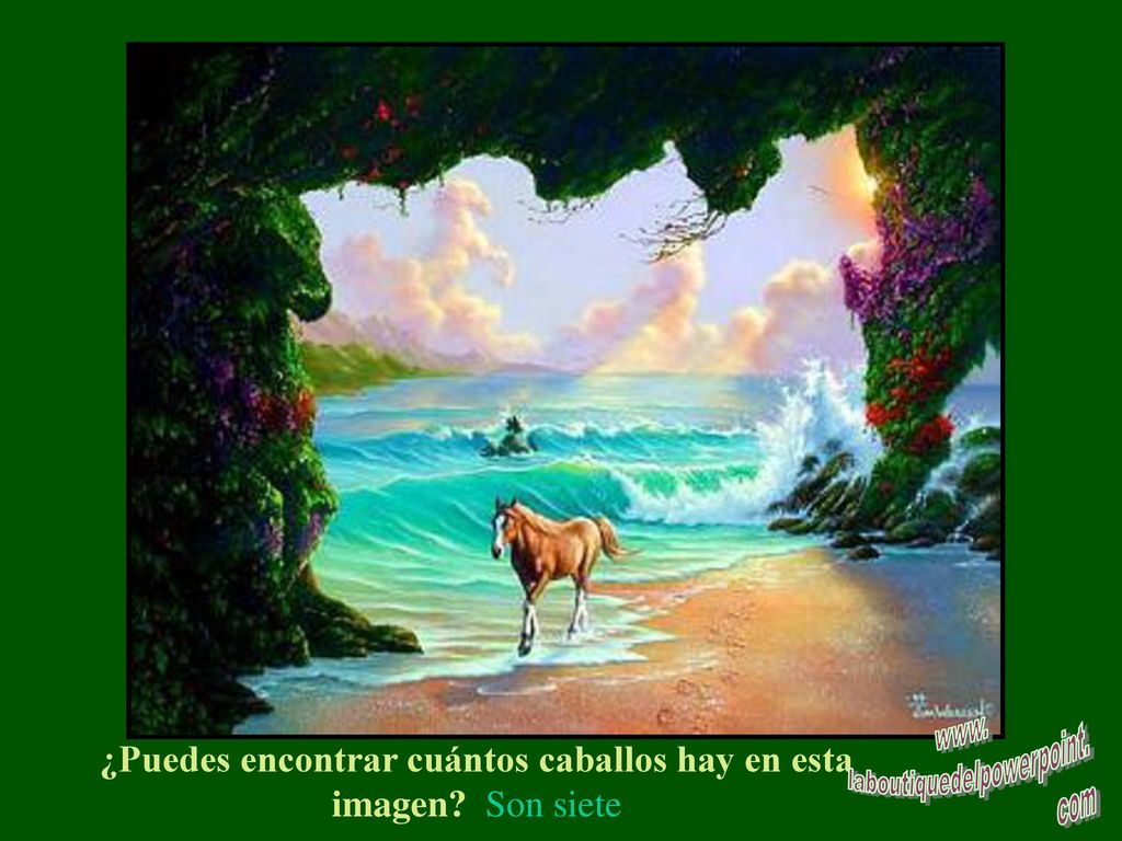 ¿Puedes encontrar cuántos caballos hay en esta imagen Son siete