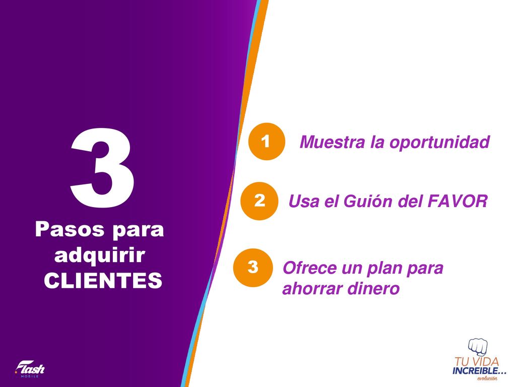 3 Pasos para adquirir CLIENTES Muestra la oportunidad 1