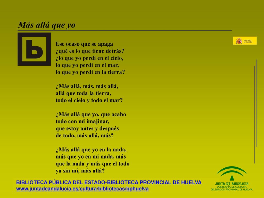 Más allá que yo Ese ocaso que se apaga ¿qué es lo que tiene detrás