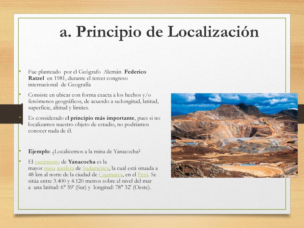 a. Principio de Localización
