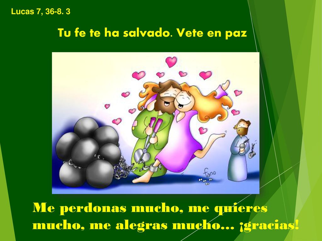 Me perdonas mucho, me quieres mucho, me alegras mucho… ¡gracias!
