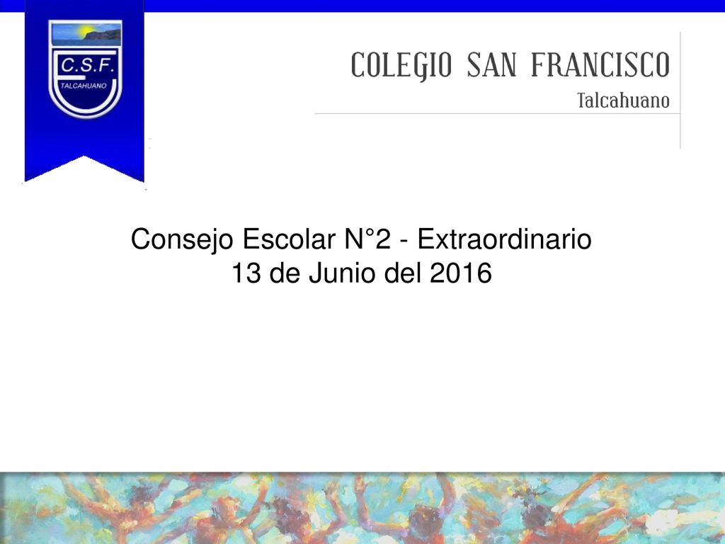 Consejo Escolar N°2 - Extraordinario 13 de Junio del 2016