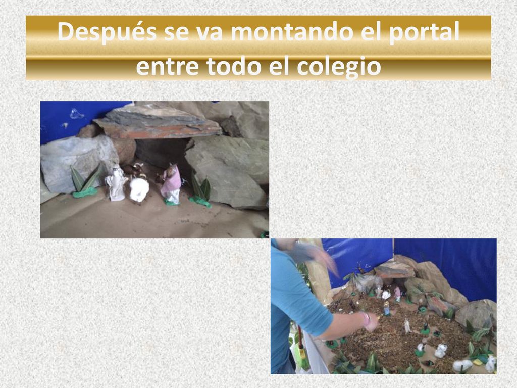 Después se va montando el portal entre todo el colegio