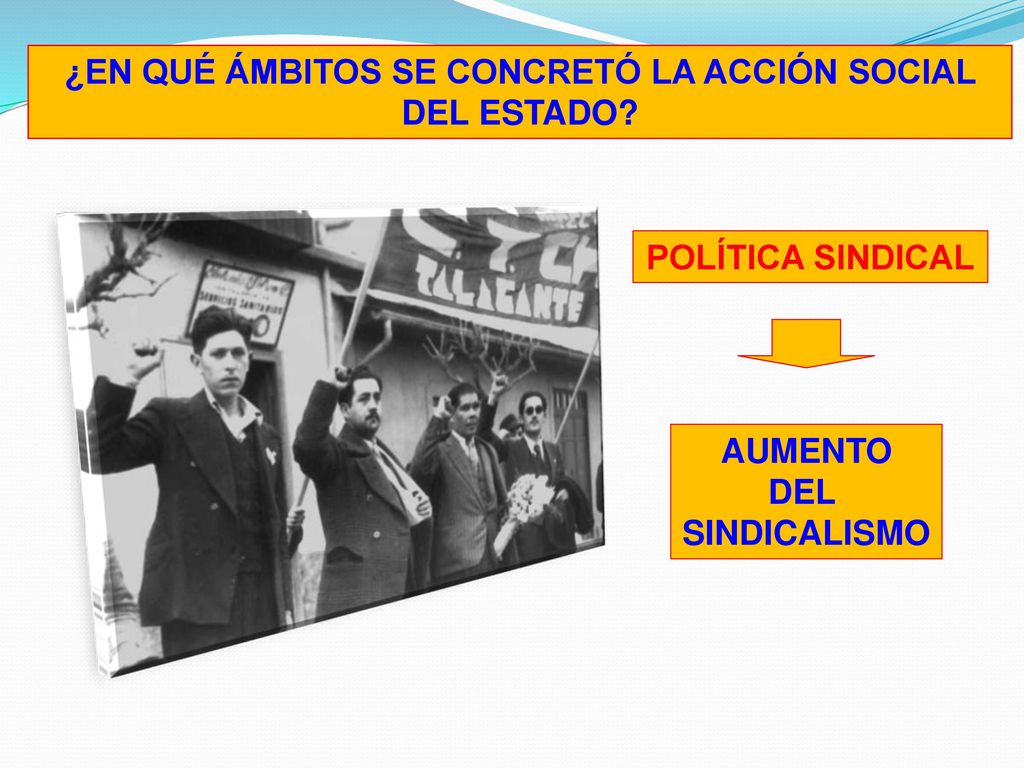 ¿EN QUÉ ÁMBITOS SE CONCRETÓ LA ACCIÓN SOCIAL DEL ESTADO