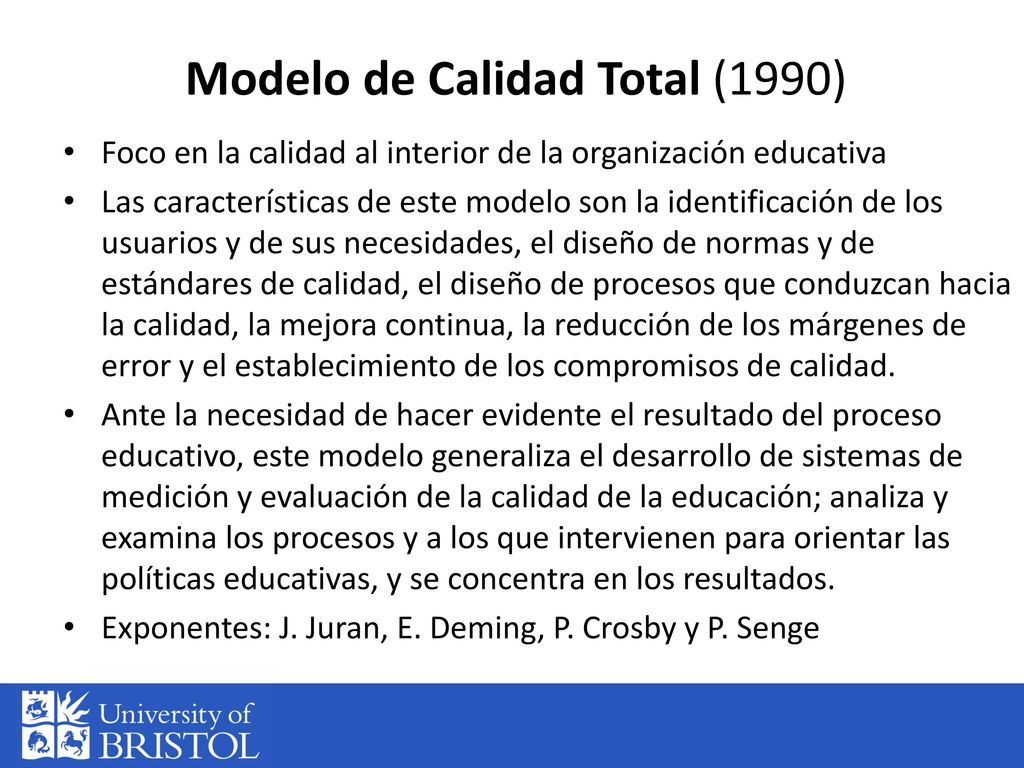 Modelo de Calidad Total (1990)