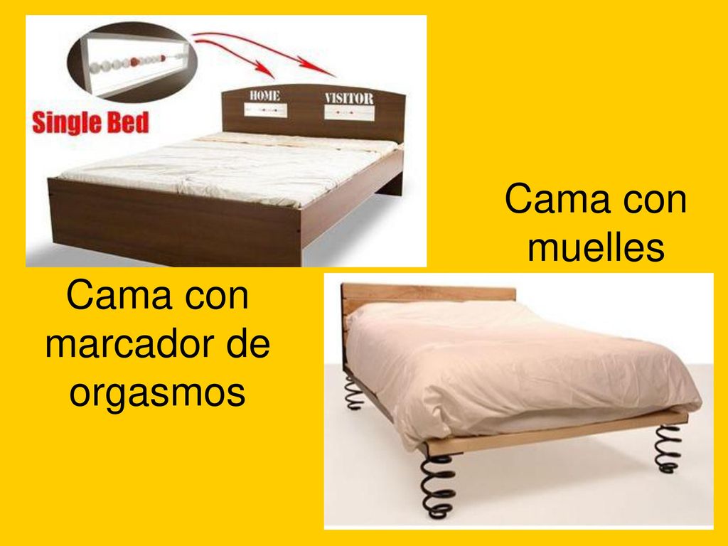 Cama con marcador de orgasmos