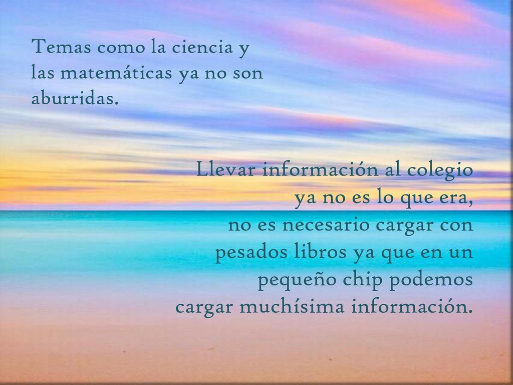 Llevar información al colegio ya no es lo que era,