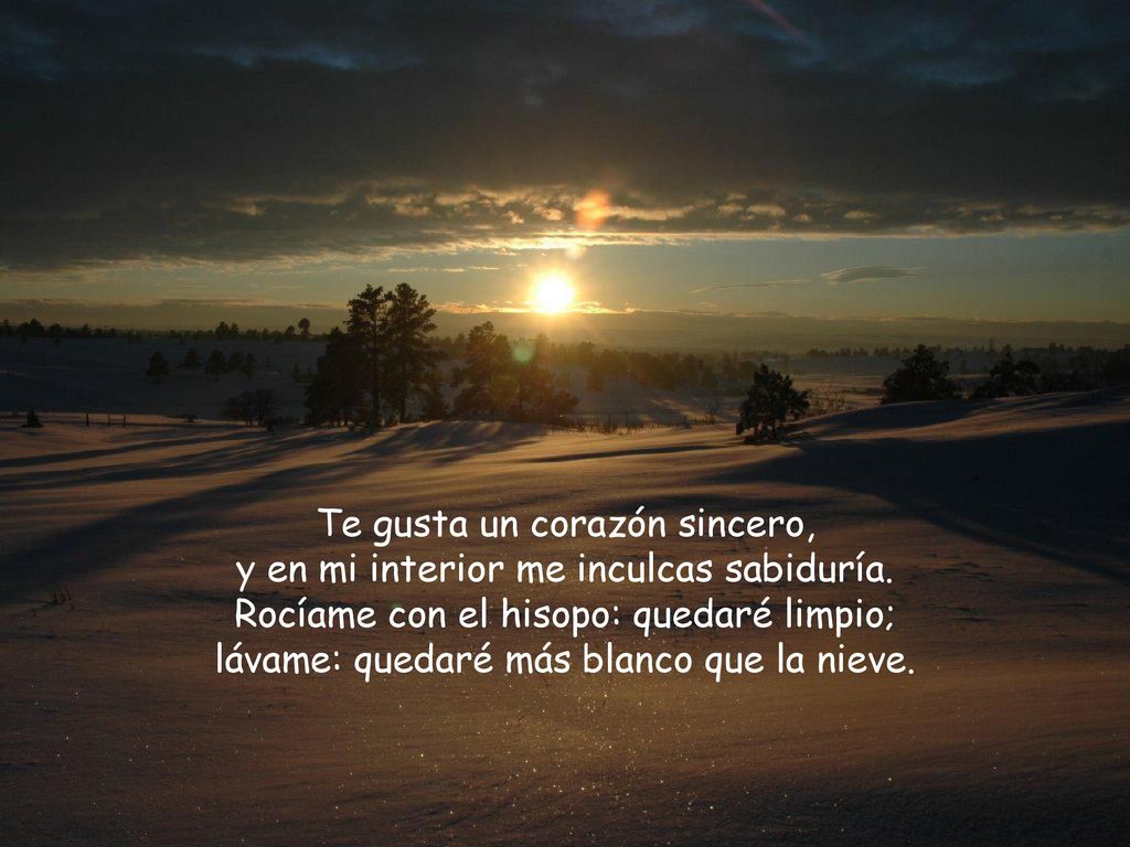 Te gusta un corazón sincero, y en mi interior me inculcas sabiduría