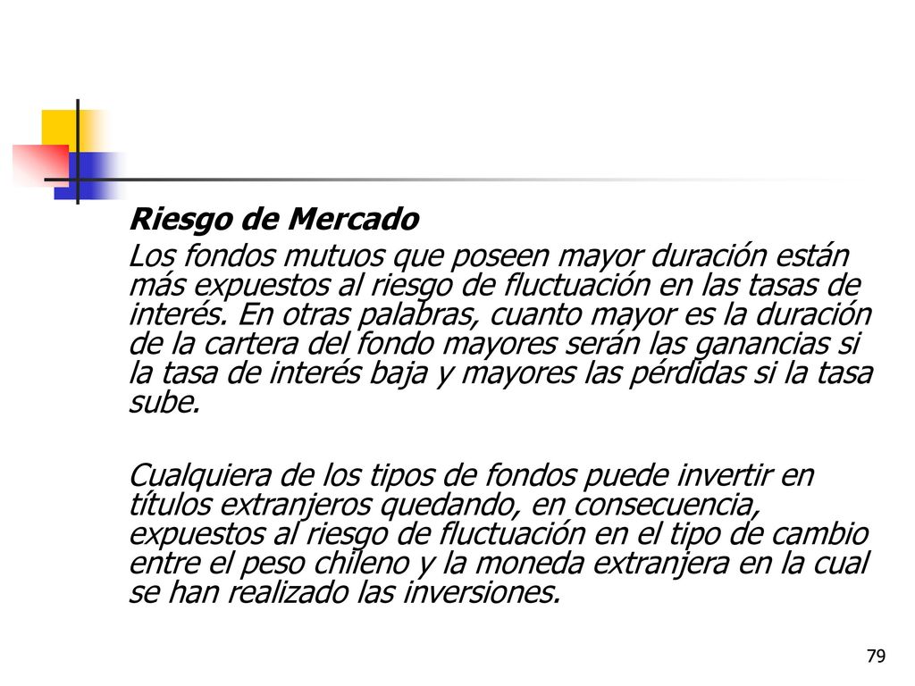 Riesgo de Mercado