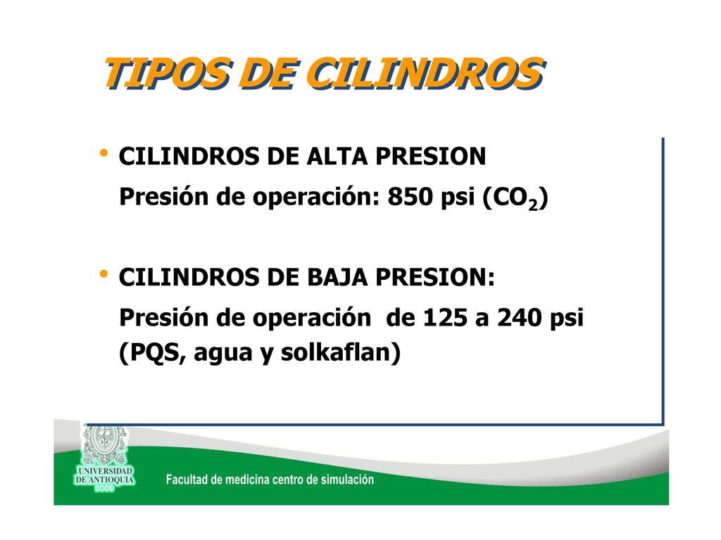 TIPOS DE CILINDROS CILINDROS DE ALTA PRESION
