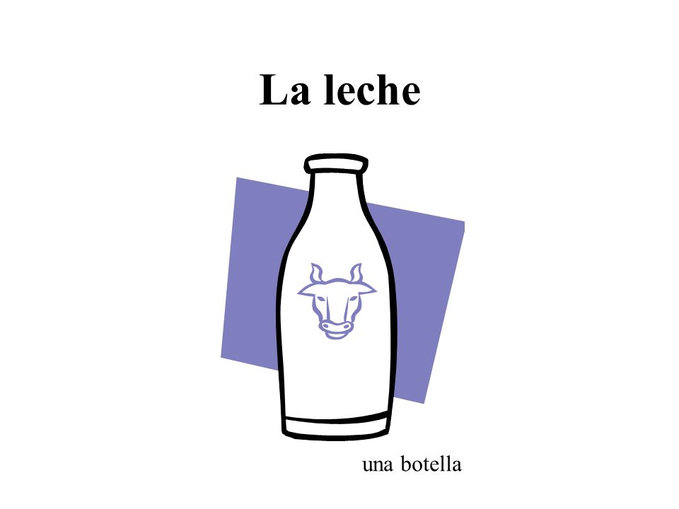La leche una botella