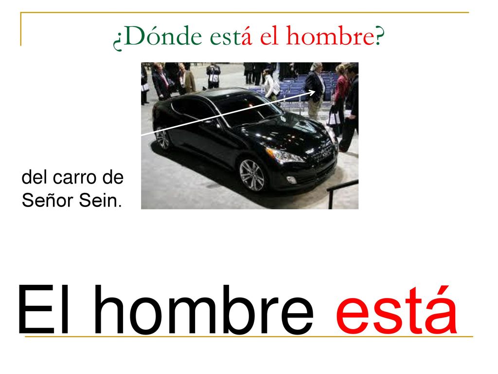 ¿Dónde está el hombre del carro de Señor Sein. El hombre está