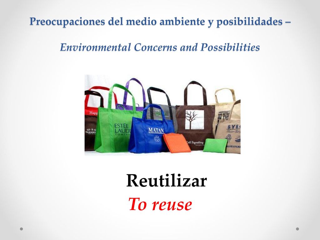 Preocupaciones del medio ambiente y posibilidades – Environmental Concerns and Possibilities