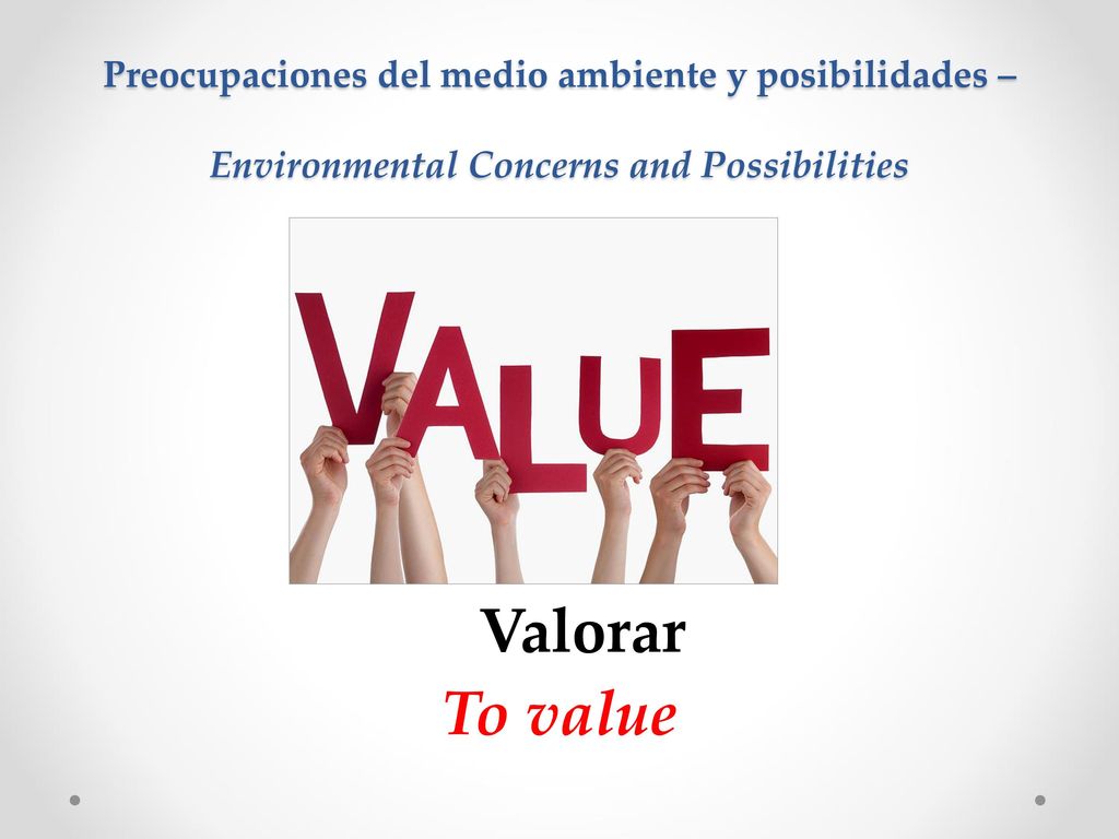 Preocupaciones del medio ambiente y posibilidades – Environmental Concerns and Possibilities