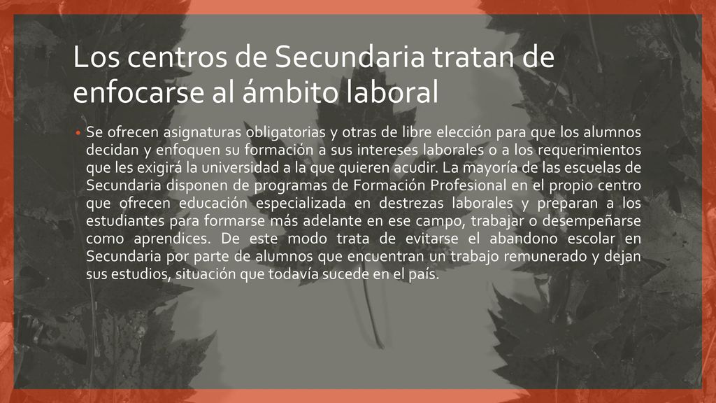 Los centros de Secundaria tratan de enfocarse al ámbito laboral