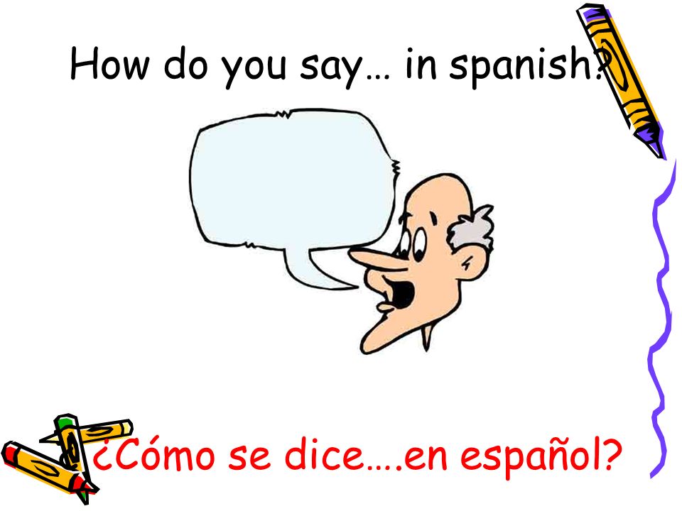 ¿ ¿Cómo se dice….en español
