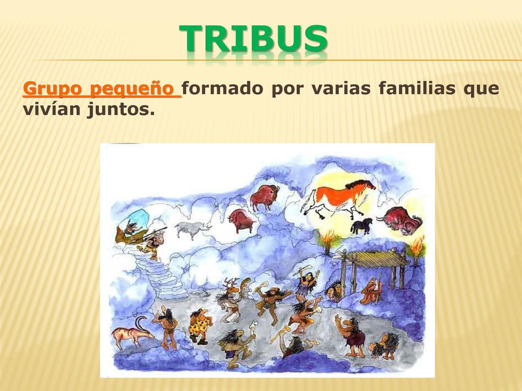 TRIBUS Grupo pequeño formado por varias familias que vivían juntos.