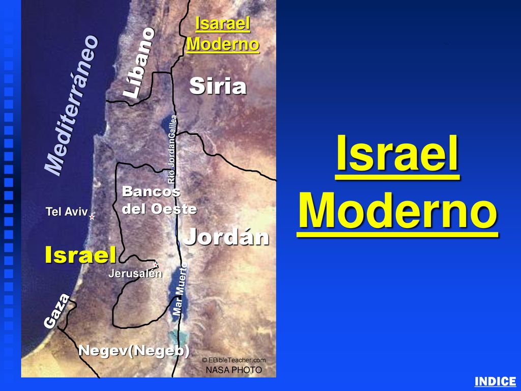 Israel Moderno Mediterráneo Siria Jordán Israel Líbano Isarael Moderno