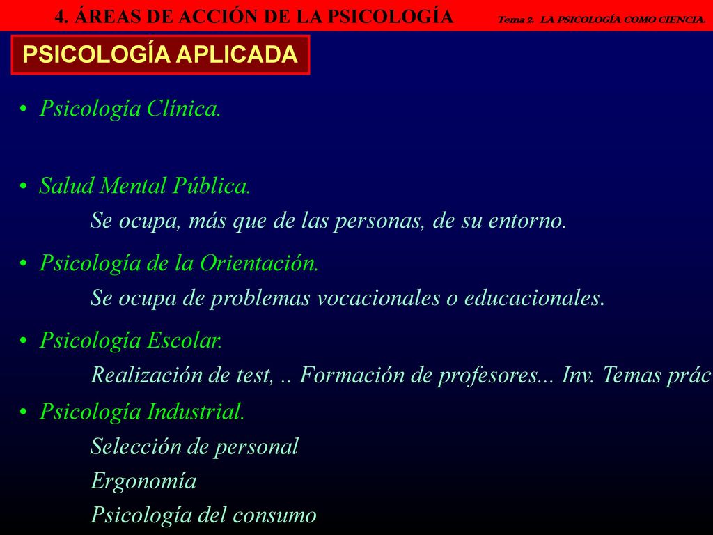 Se ocupa, más que de las personas, de su entorno.