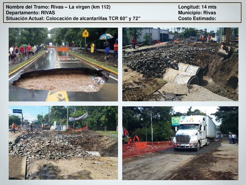 Nombre del Tramo: Rivas – La virgen (km 112) Longitud: 14 mts