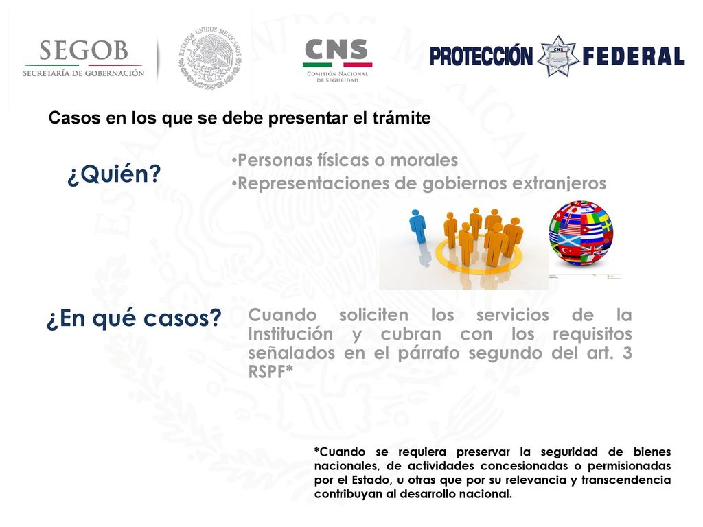 ¿Quién ¿En qué casos Casos en los que se debe presentar el trámite