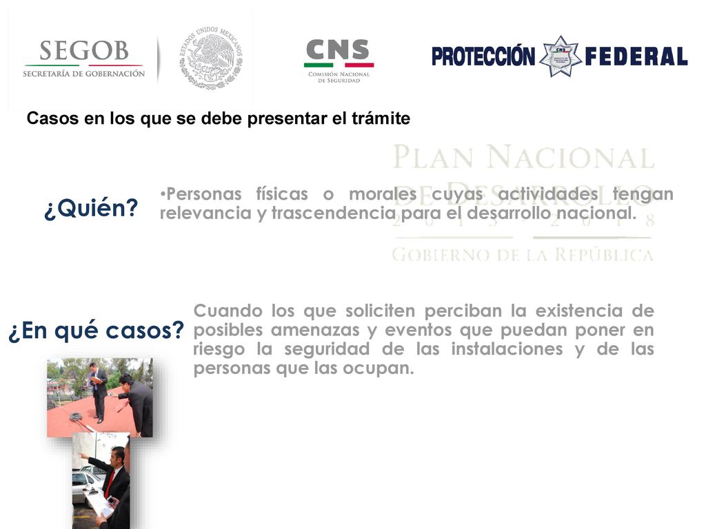 ¿Quién ¿En qué casos Casos en los que se debe presentar el trámite